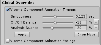 timing override slider mode